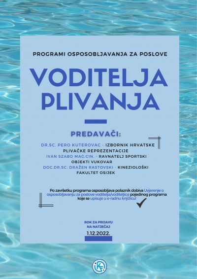 Program osposobljavanja - plivanje