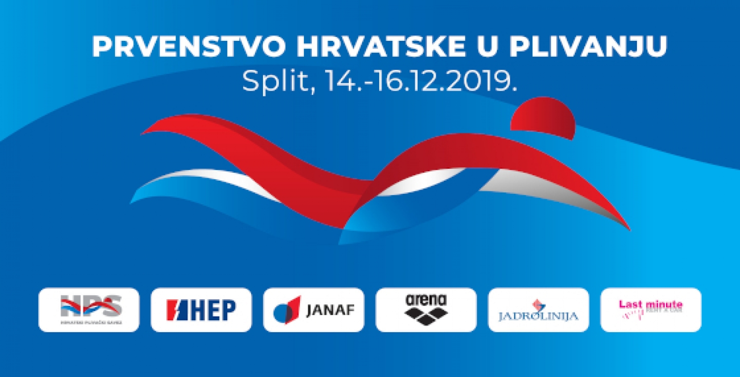 Prvenstvo Hrvatske 25m, Split 14.-16.12.2019.
